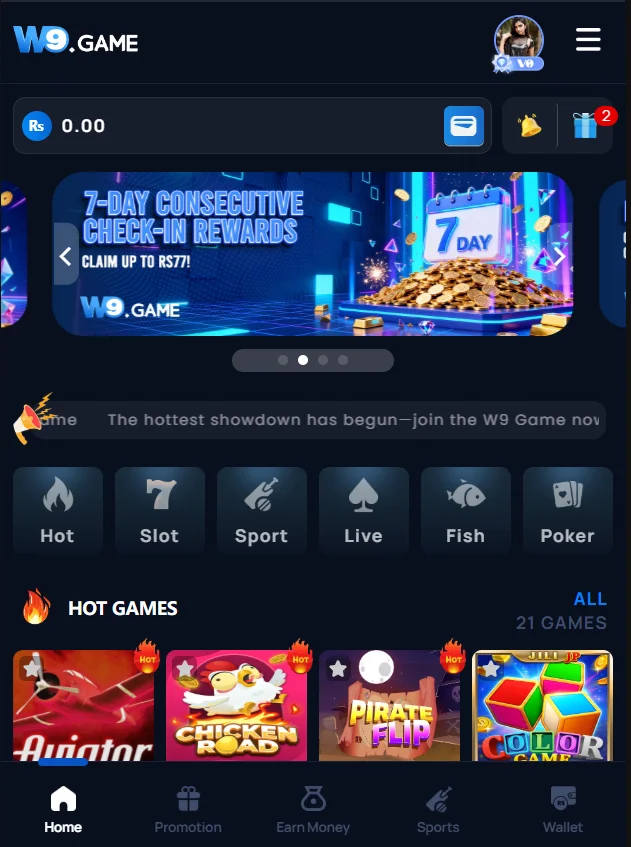 w9 game login